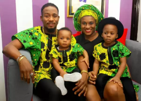 Actor Junior Pope, His Wife And Children Rock Matching Outfits